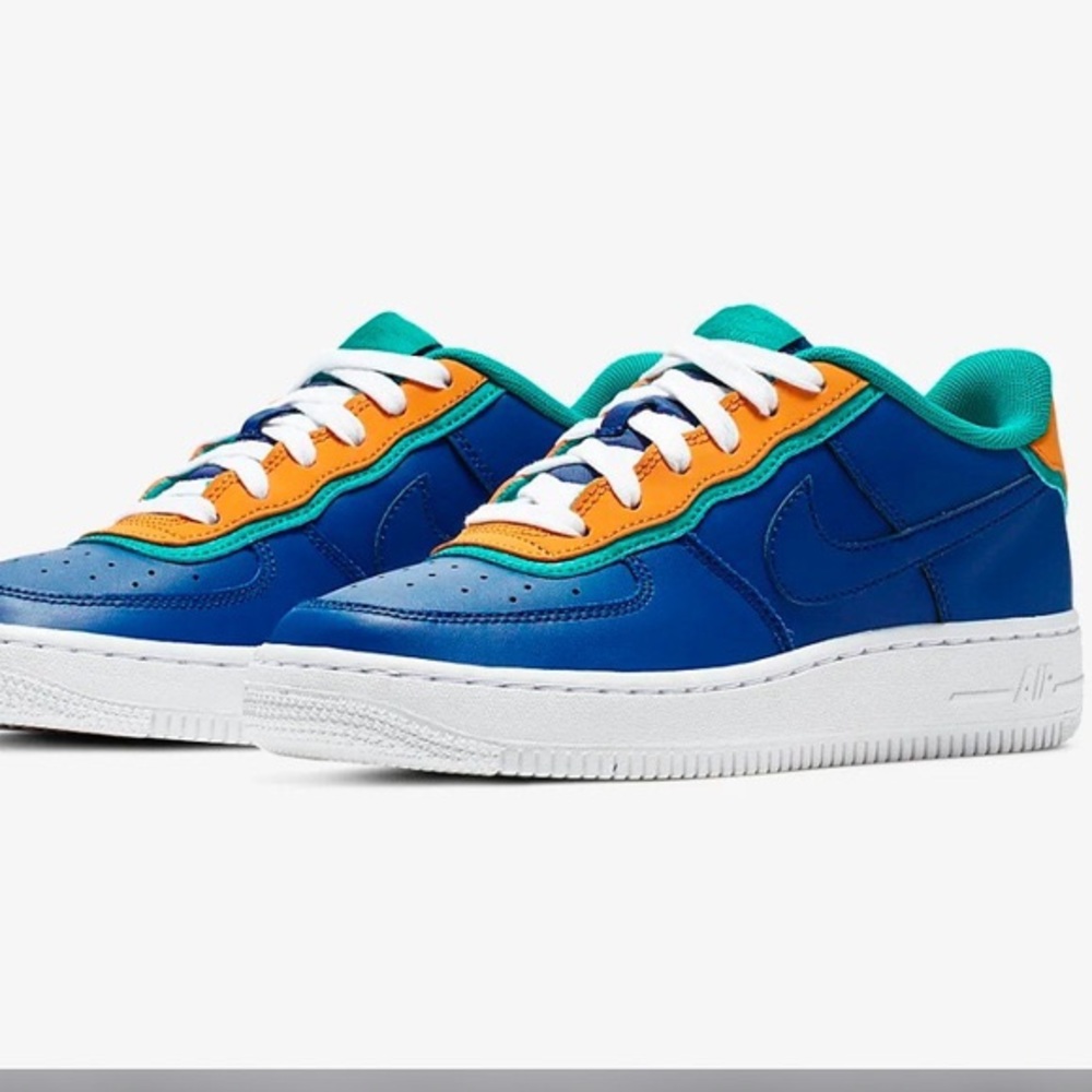 Nike Air Force 1 LV81 DBL (TD) BV1086 400 Toddlers Size 9c Sneakers Indigo
